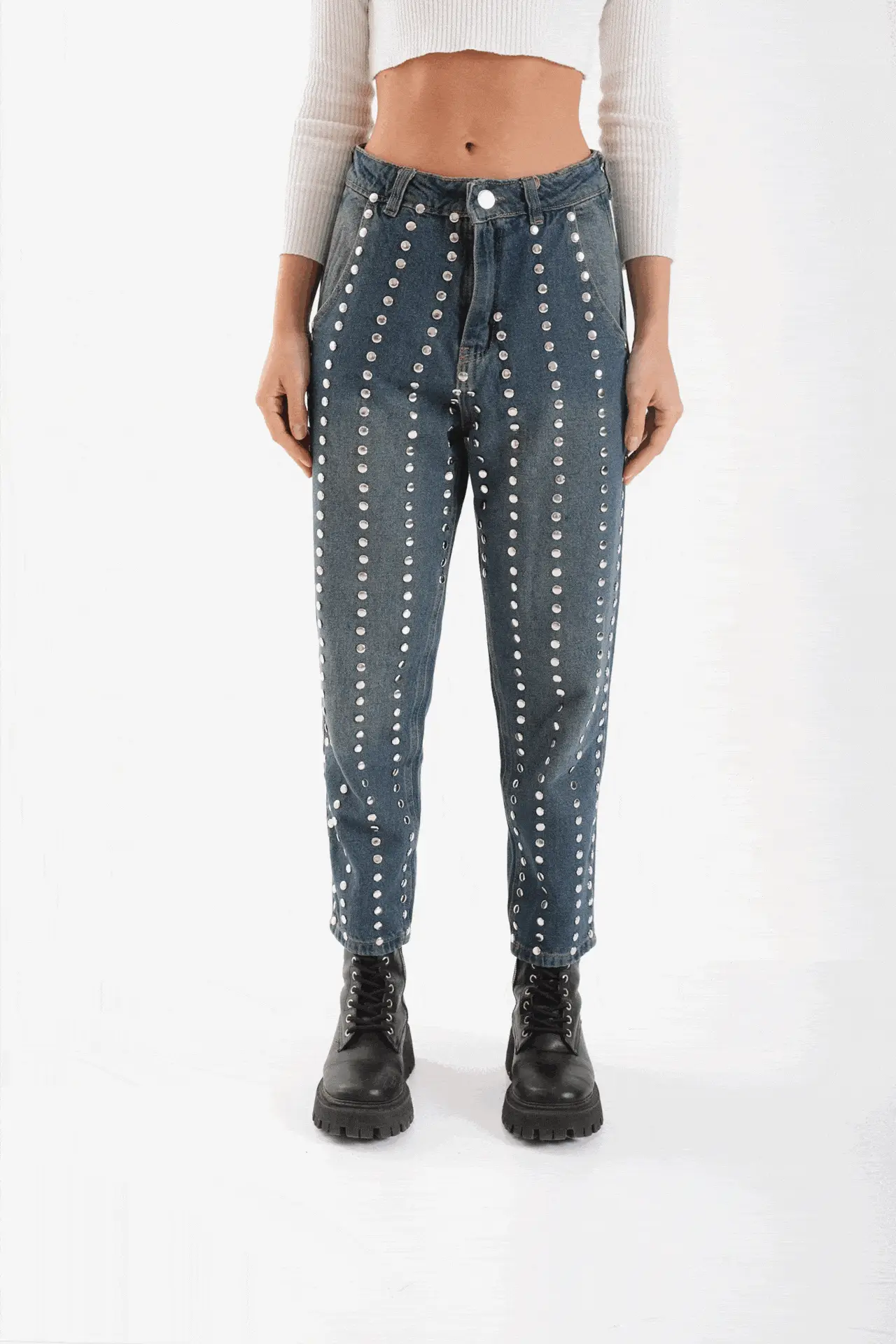 Jean Barcelona Mom Azul